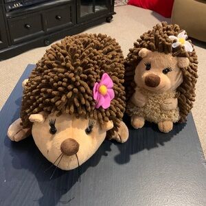2 hedgehog stuffed animals from Girl Scouts